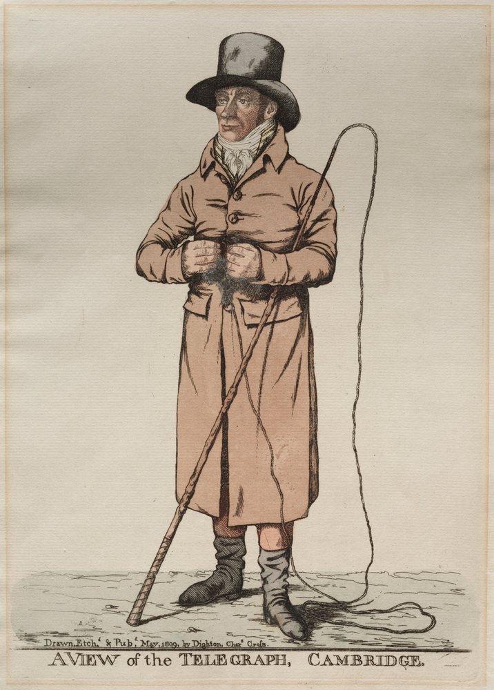 Vue du télégraphe, Cambridge, 1809 - Richard Dighton