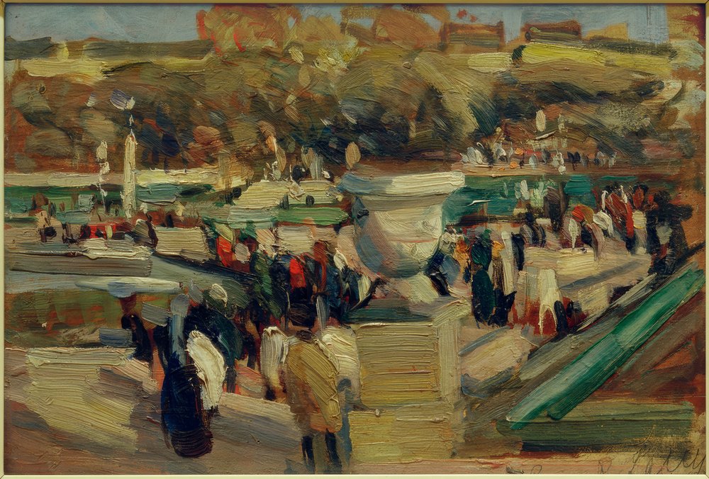 Promeneurs dans le parc (Jardin du Luxembourg), Paris - Rudolf Levy