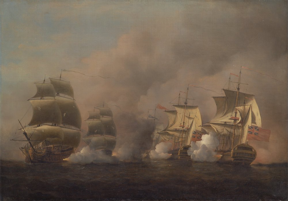 Combat au large du cap de Bonne-Espérance - Samuel Scott