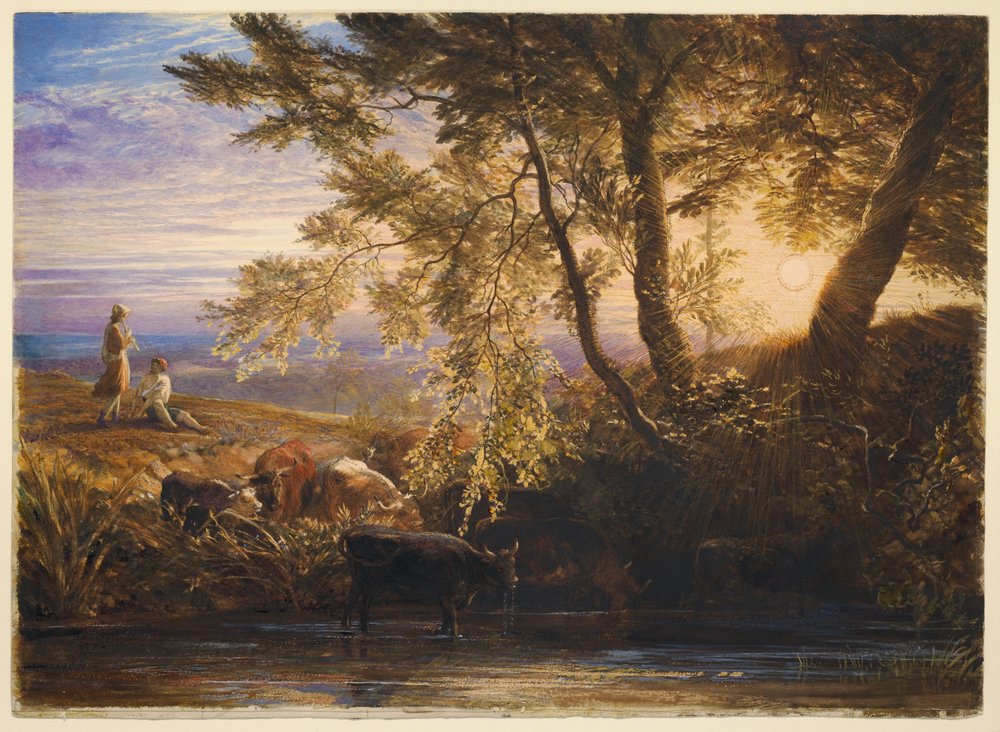 Le soleil couchant - Samuel Palmer
