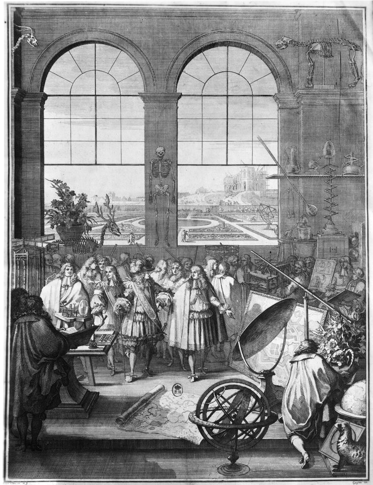 Louis XIV (1638-1715) et son entourage visitant l