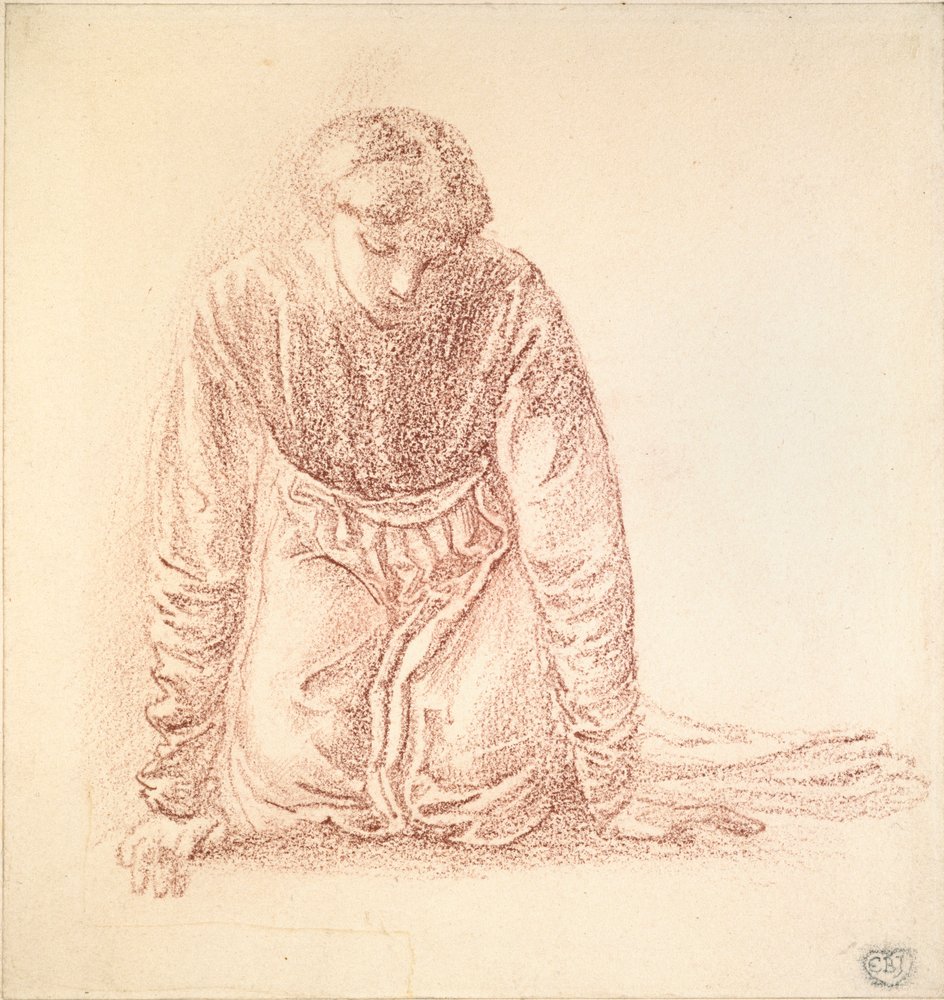 Figure agenouillée d
