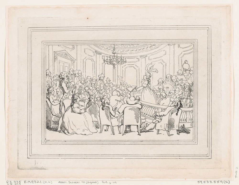 Les Conforts de Bath, Planche 2, 6 janvier 1798 - Thomas Rowlandson