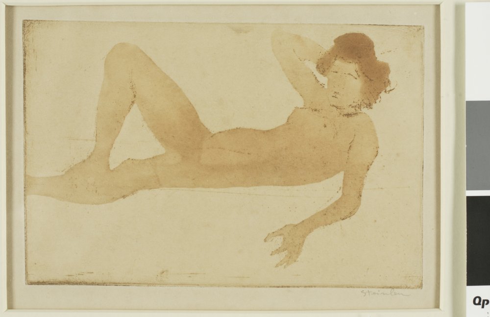 Femme nue couchée - Théophile Alexandre Pierre Steinlen