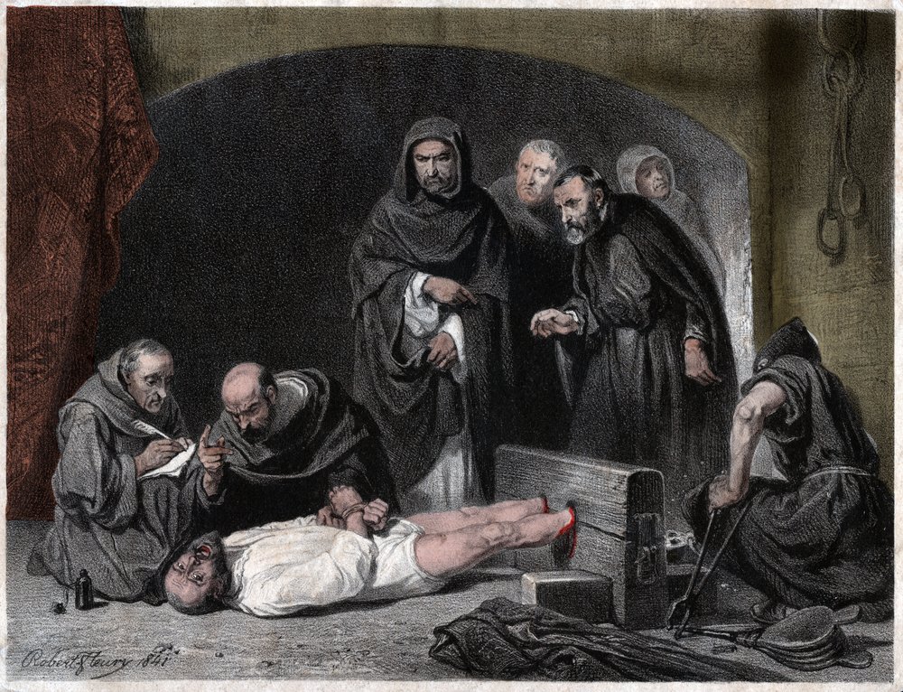 Inquisition au Moyen Âge. 1841 (gravure) - Tony Robert-Fleury