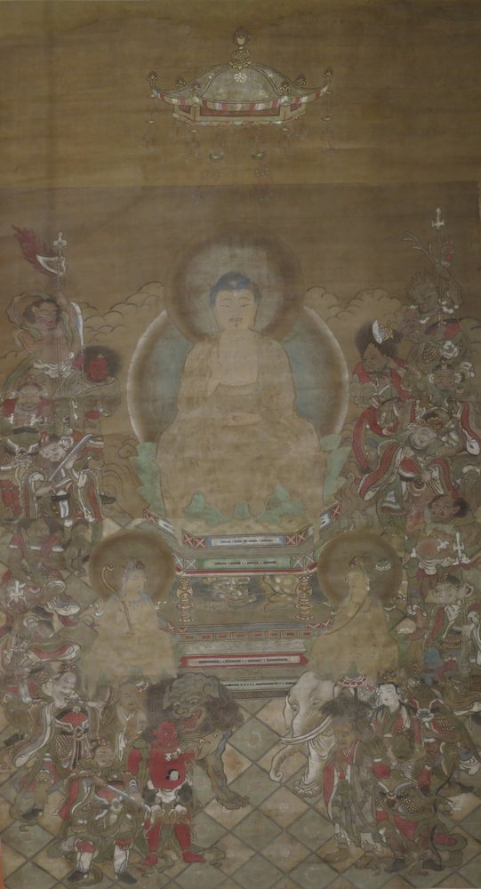 Triade de Shaka avec seize divinités du Sutra Mahaprajnaparamita - Unbekannt Unbekannt