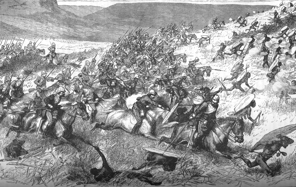 Charge des dix-sept lanciers à Ulundi, 1879, vers 1880 - Unbekannt