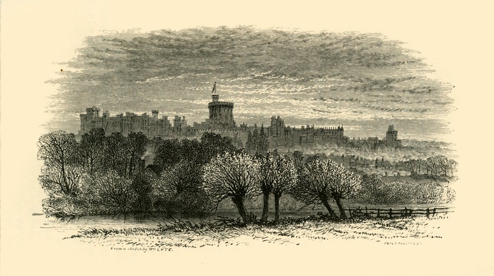 Château de Windsor depuis le Pavillon du Provost à Eton, 1911 - Unbekannt