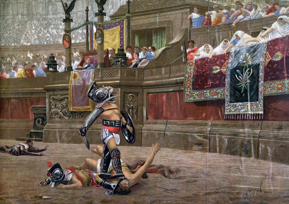 Avec un pouce tourné, Pollice Verso, 1872 - Unbekannt