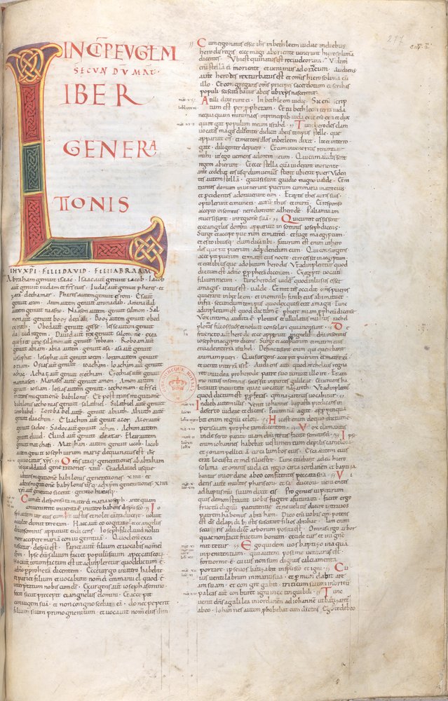 Évangile de Matthieu : Liber Generationis (Généalogie de Jésus) - Unknown artist