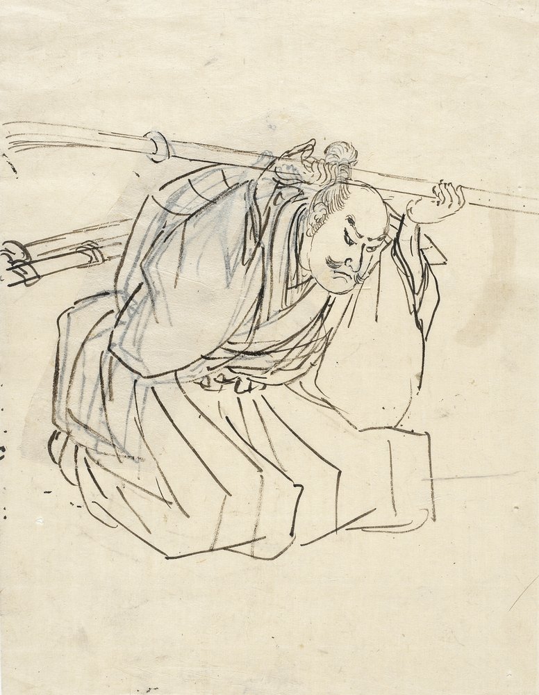 Esquisse de Shinano Sakon Tomoyuki - Utagawa Kuniyoshi