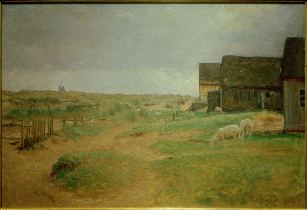 Vieilles maisons à Skagen - Viggo Johansen