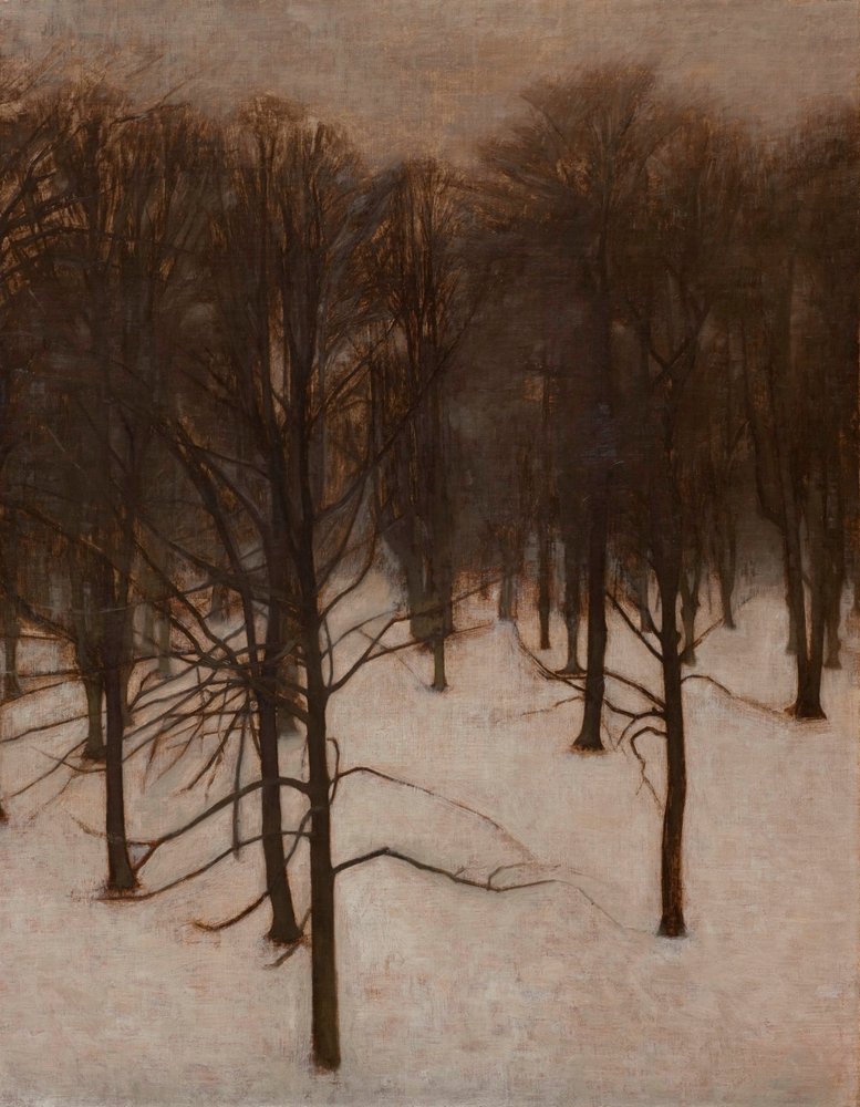 Parc de Søndermarken en hiver - Vilhelm Hammershøi