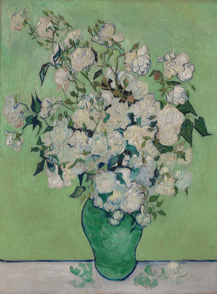 Un vase de roses, 1890 - Vincent van Gogh