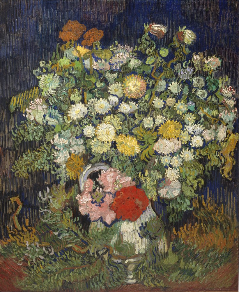 Bouquet de fleurs dans un vase, 1890 - Vincent van Gogh
