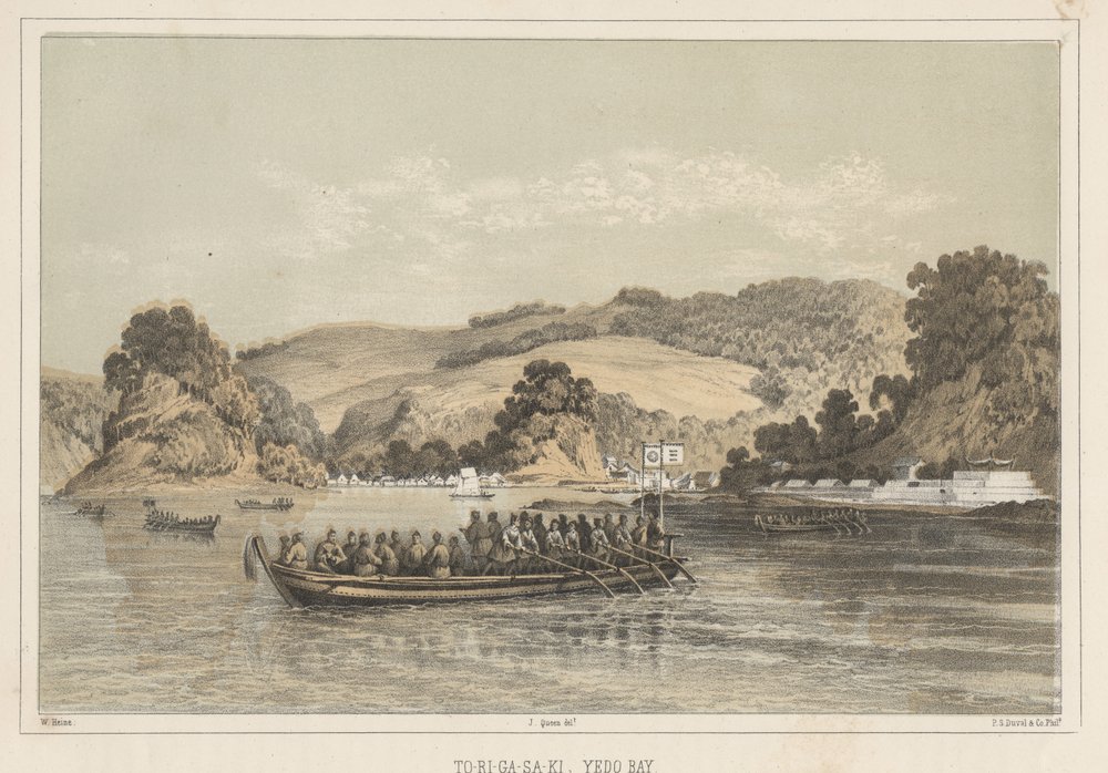 To-Ri-Ga-Sa-Ki, baie de Yedo, 1855 | Wilhelm Joseph Heine