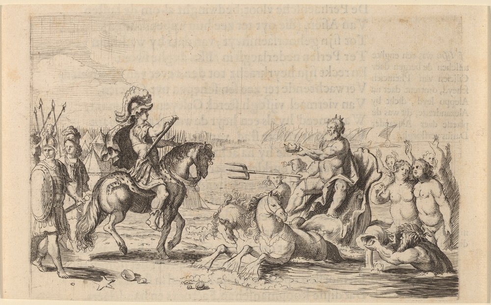 Alexandre le Grand et Neptune | Willem Basse | Estampe d'art