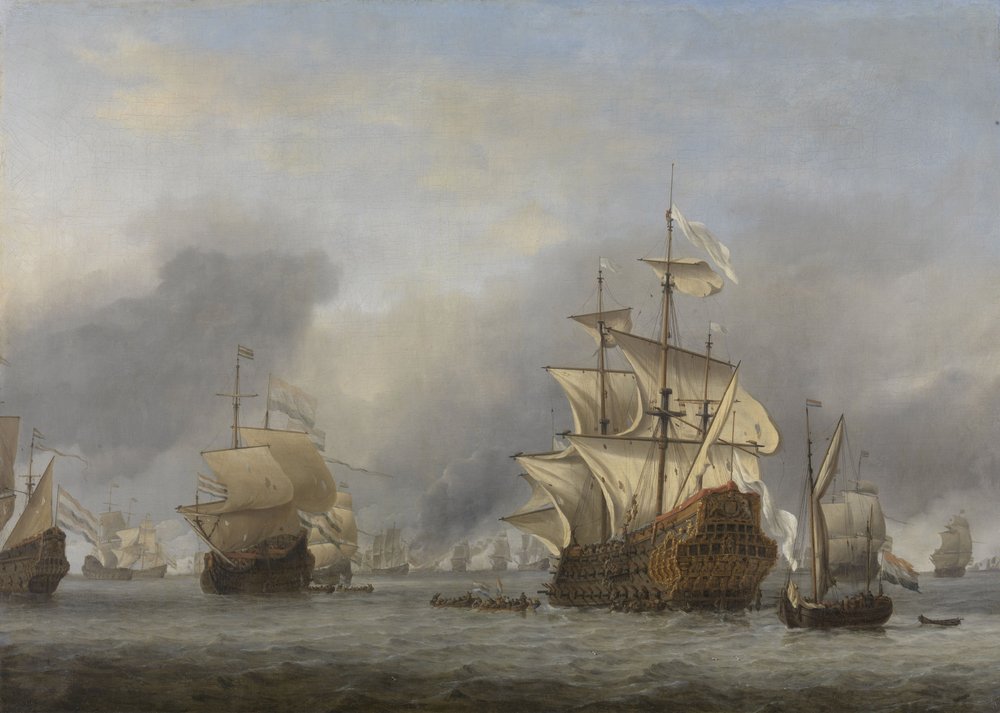 Capture du Royal Prince, v. 1670 - Willem van de Velde
