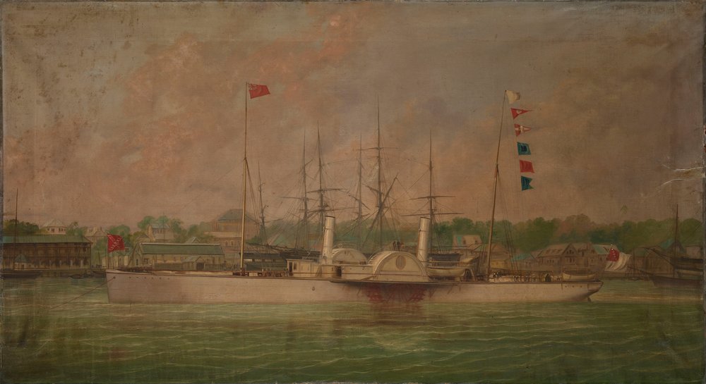 Le bateau à vapeur à aubes 