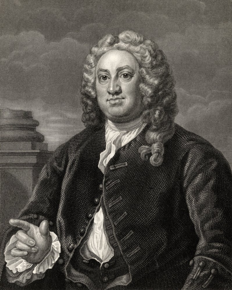 Martin Folkes, gravé par R. Hart, de 