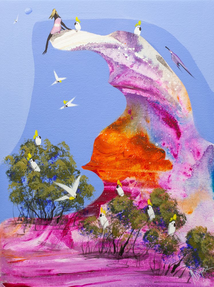 Perchoir coloré pour cacatoès - Adam Bogusz