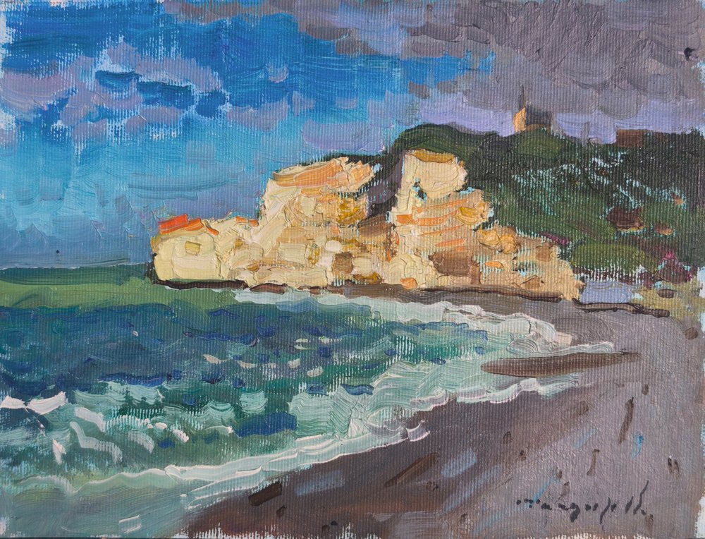 Vagues sur les falaises côtières - Alexander Shandor