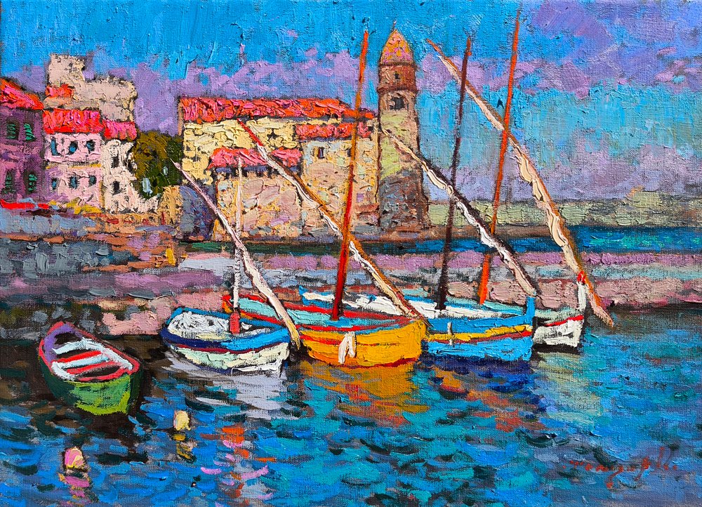 Bateaux colorés dans le port - Alexander Shandor