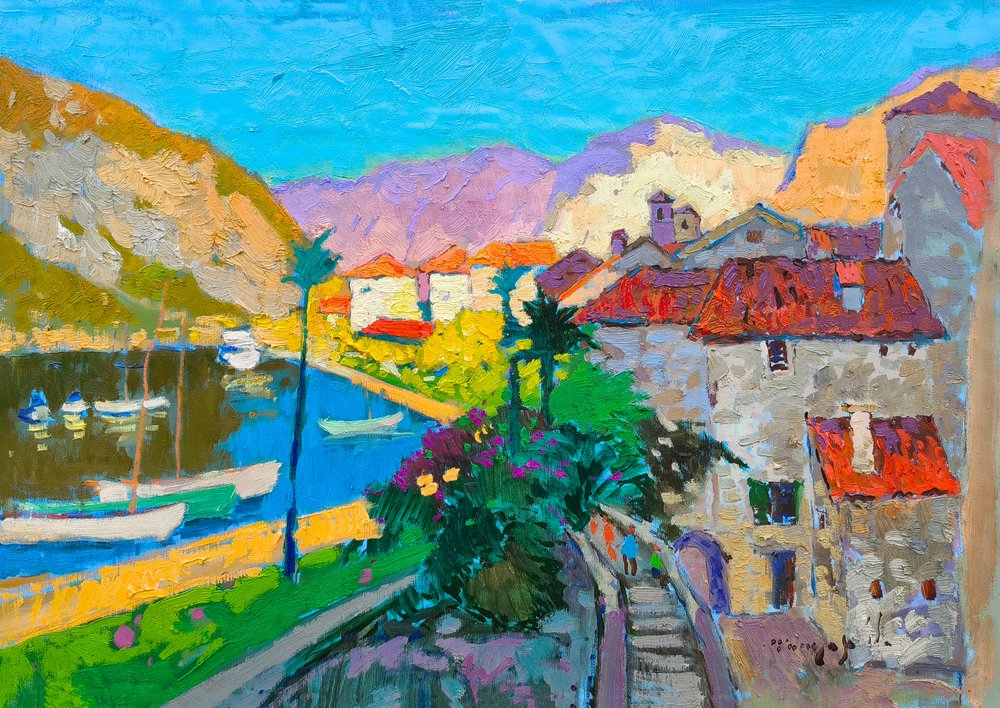 Village méditerranéen haut en couleur - Alexander Shandor