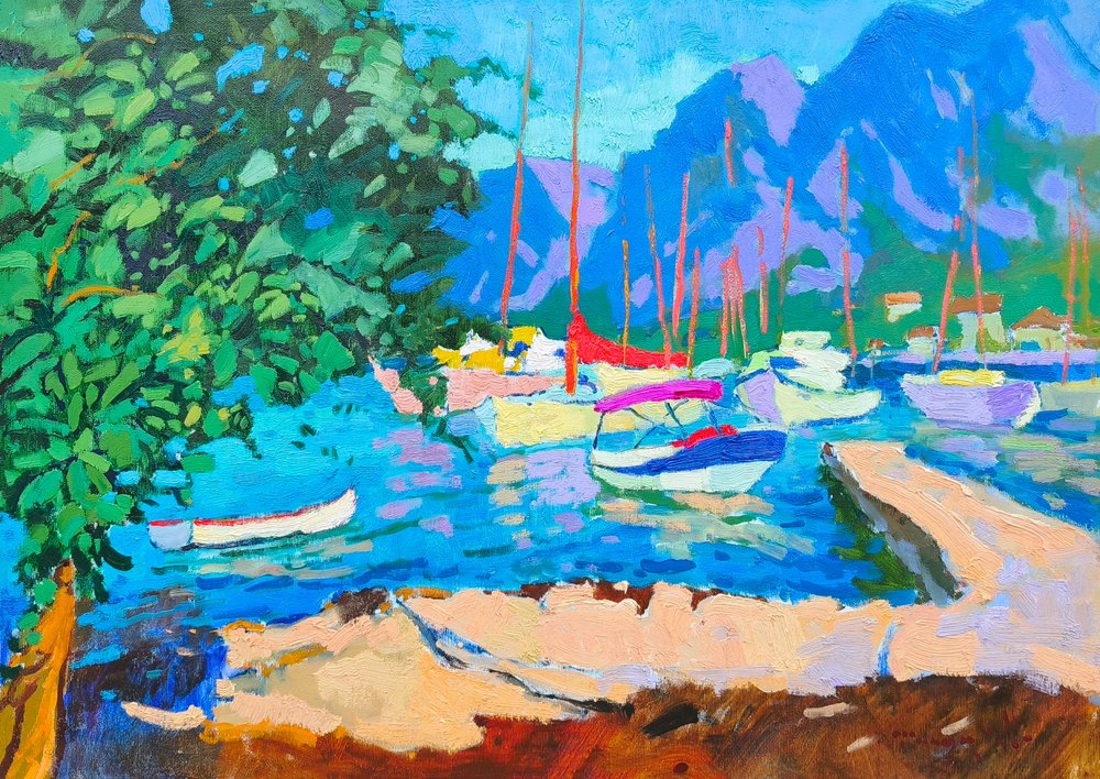 Un port méditerranéen plein de vie - Alexander Shandor