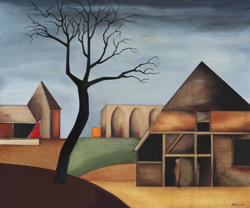 Paysage rural géométrique - Alexander Trifonov