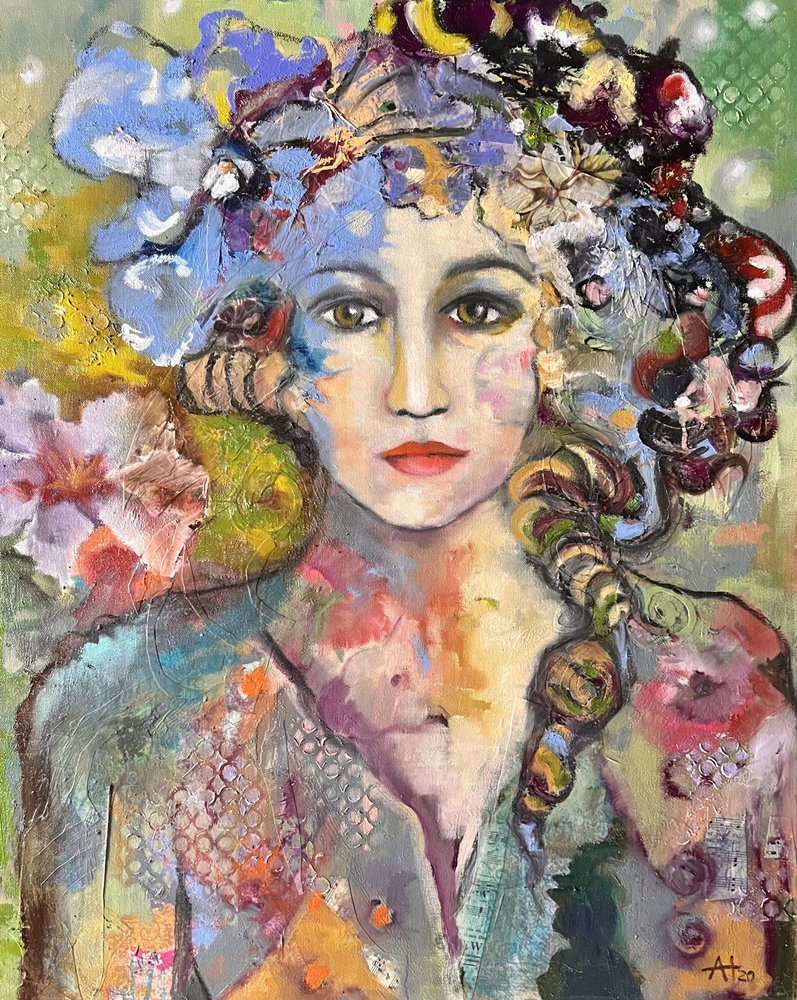 Portrait floral éclatant - Alexandra Higgins