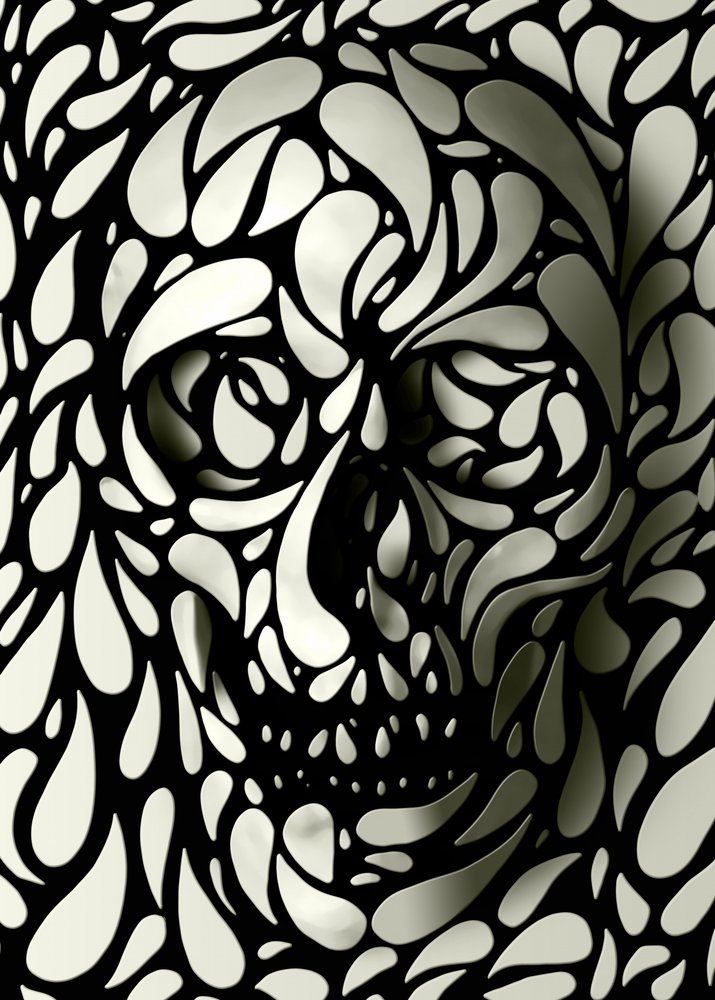 Formes de crânes fantomatiques - Ali Gulec