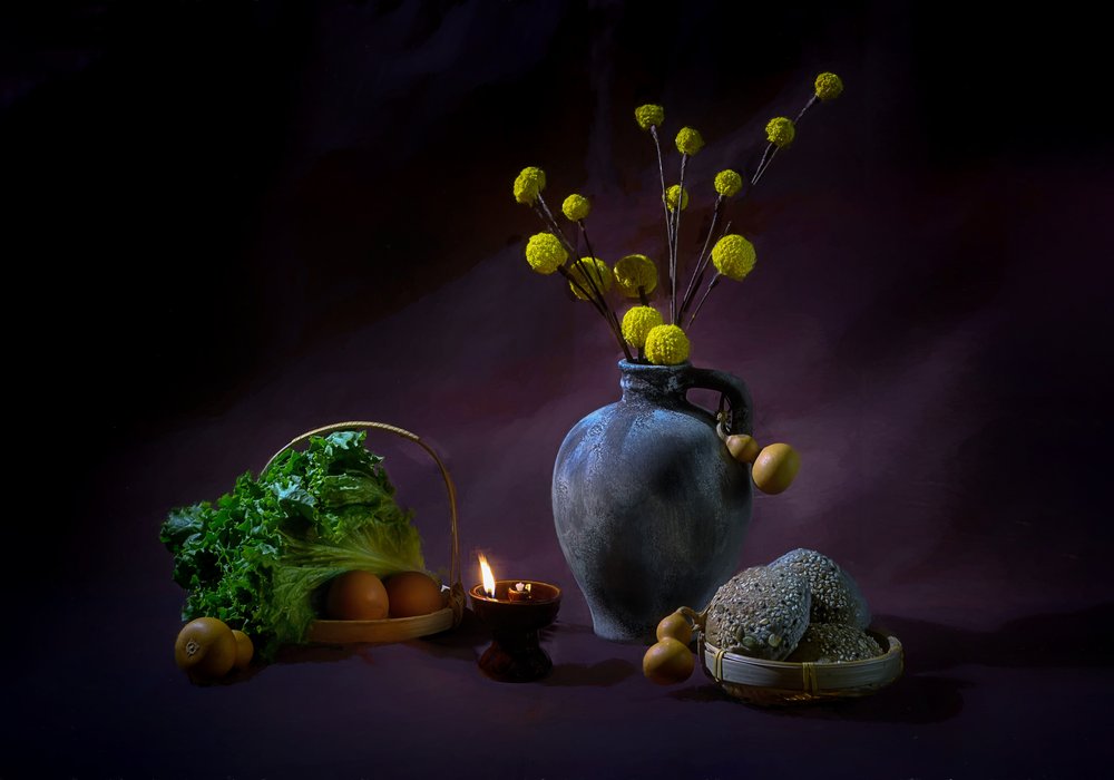 Nature morte « Récolte à la lueur des bougies » - Alice Sheng