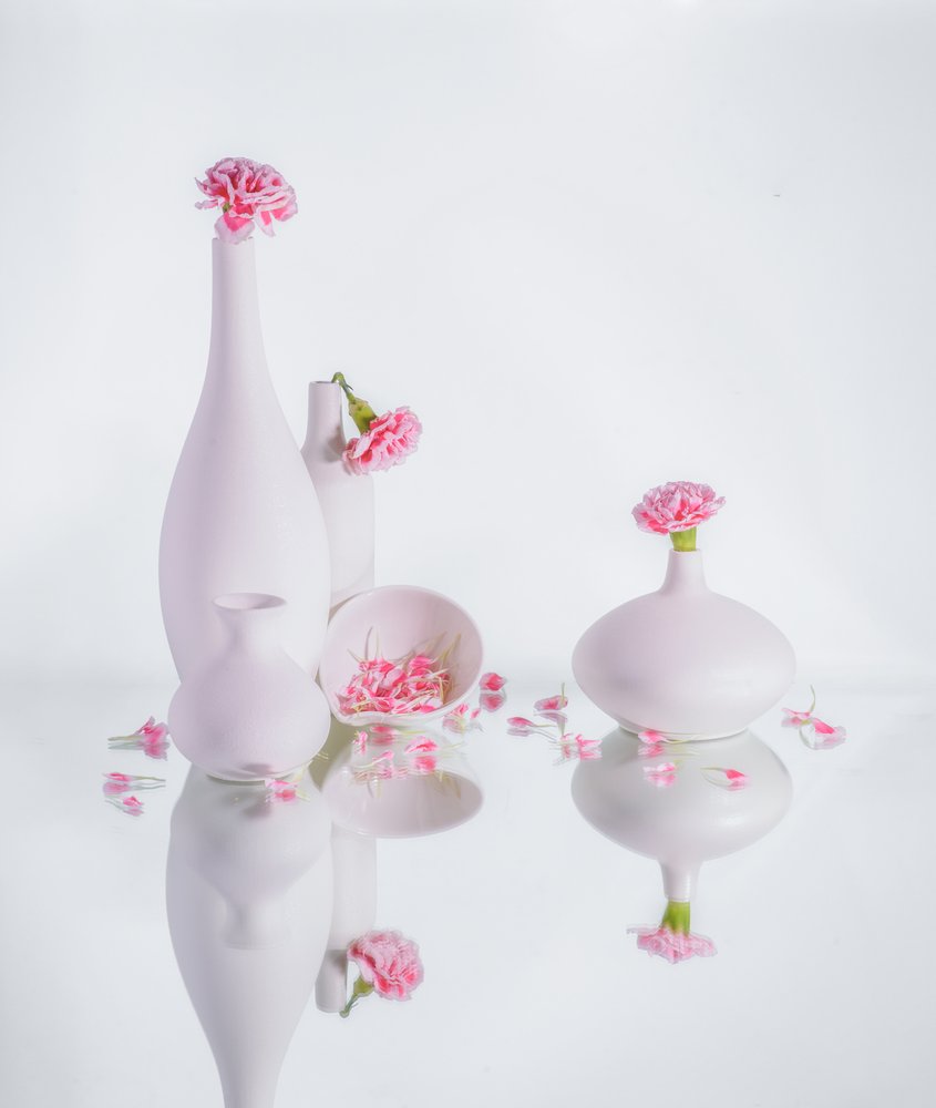 Vases rose serein - Alice Sheng