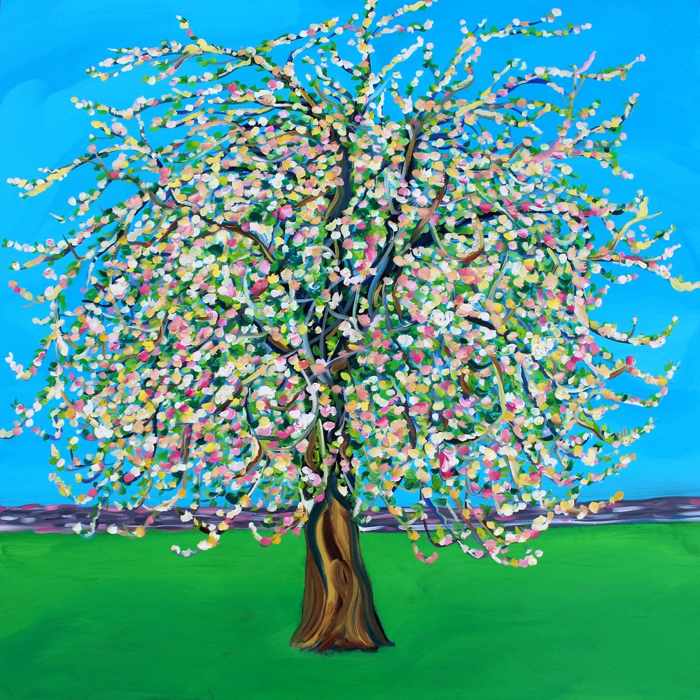 Arbre en fleurs aux couleurs vives - Alice Straker