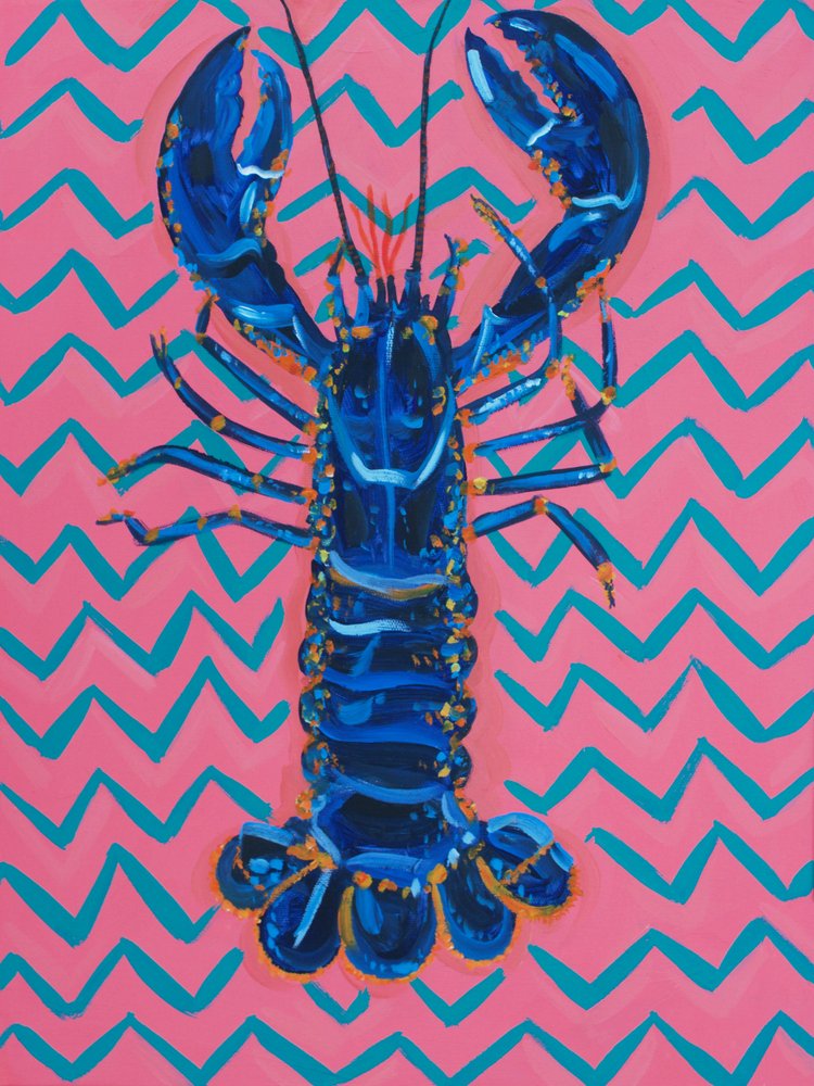 Chevron bleu vif « Homard » - Alice Straker
