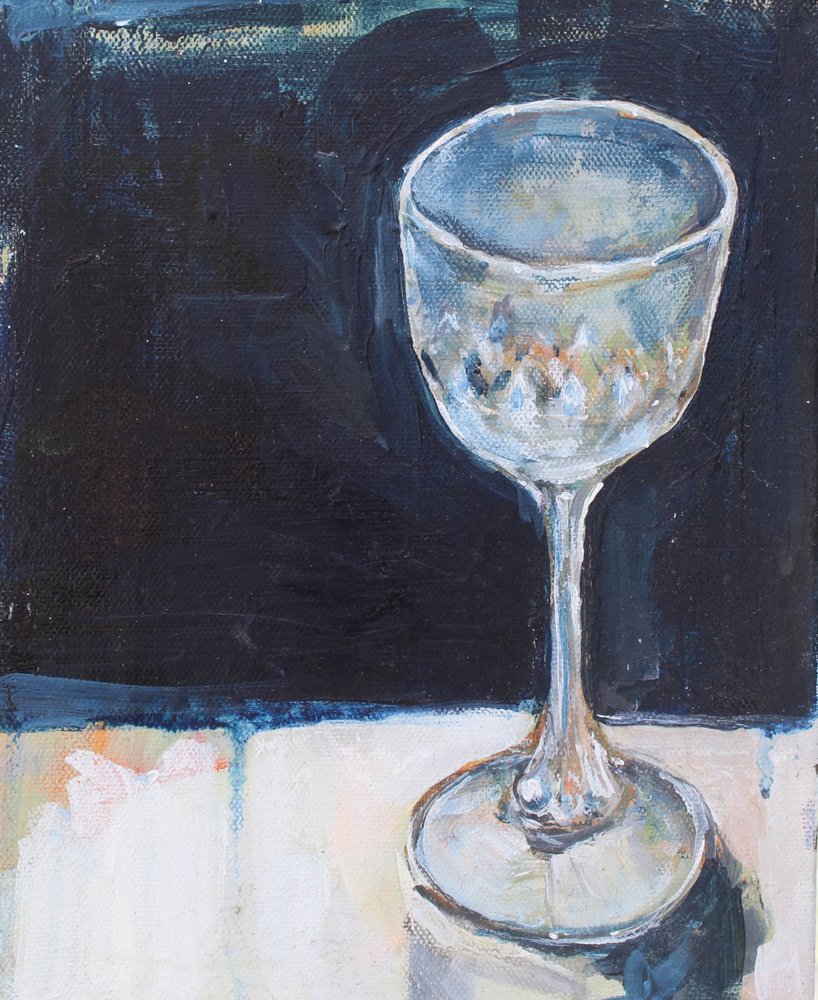 Verre à vin élégant - Alice White