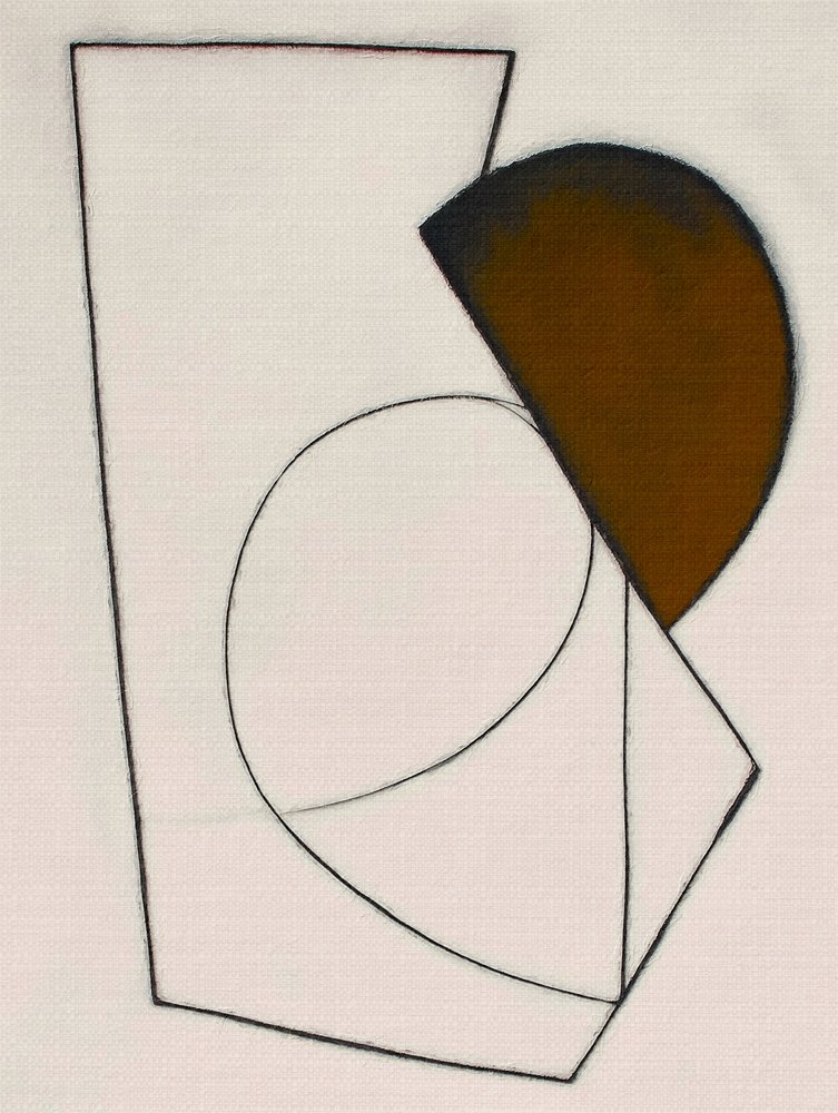Abstraction géométrique brune - Alma