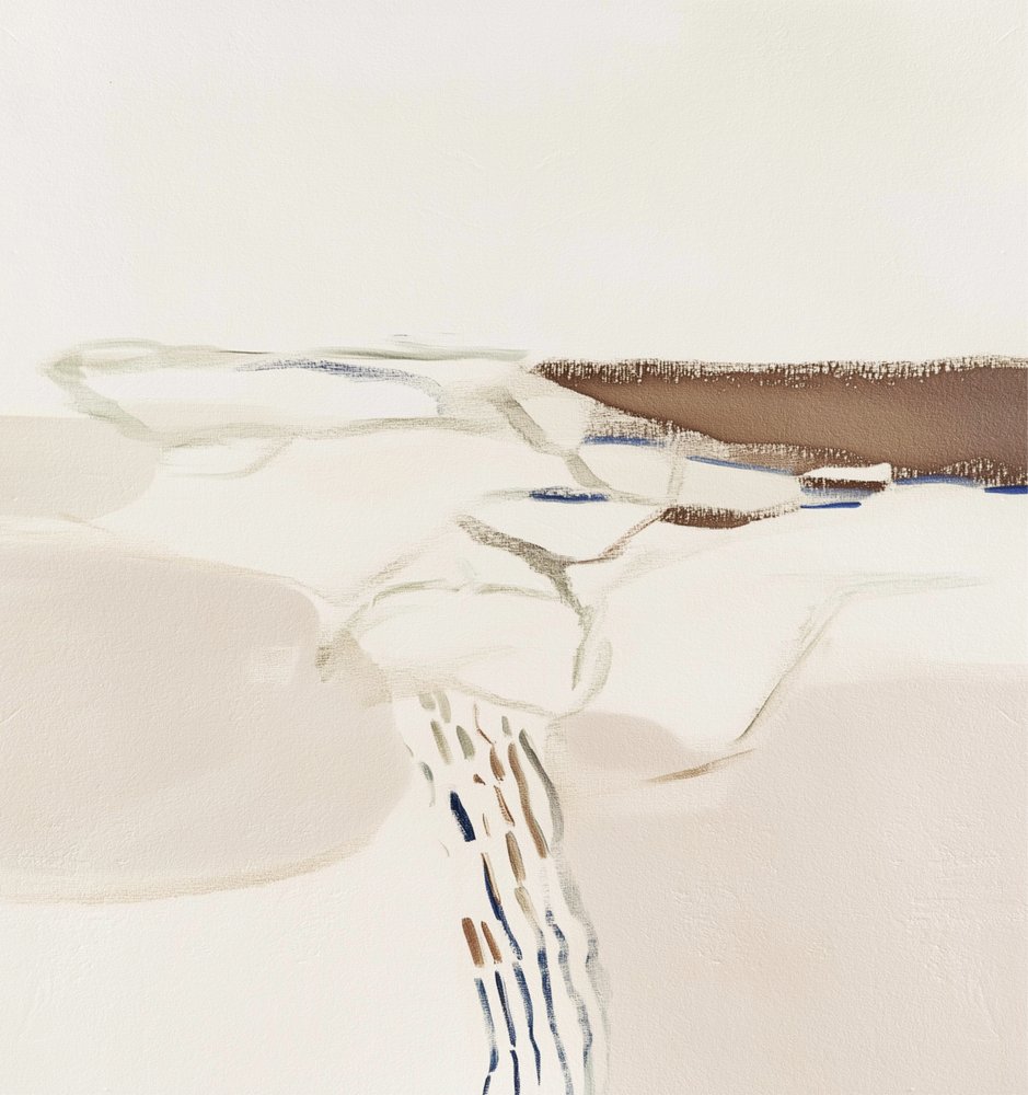 Paysage abstrait aux tons terreux - Alma