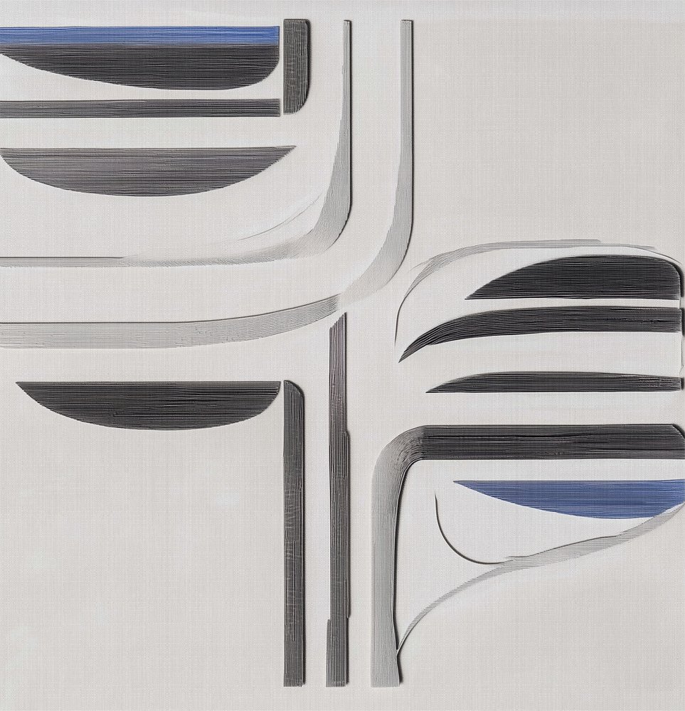 Flux bleu-gris moderne - Alma