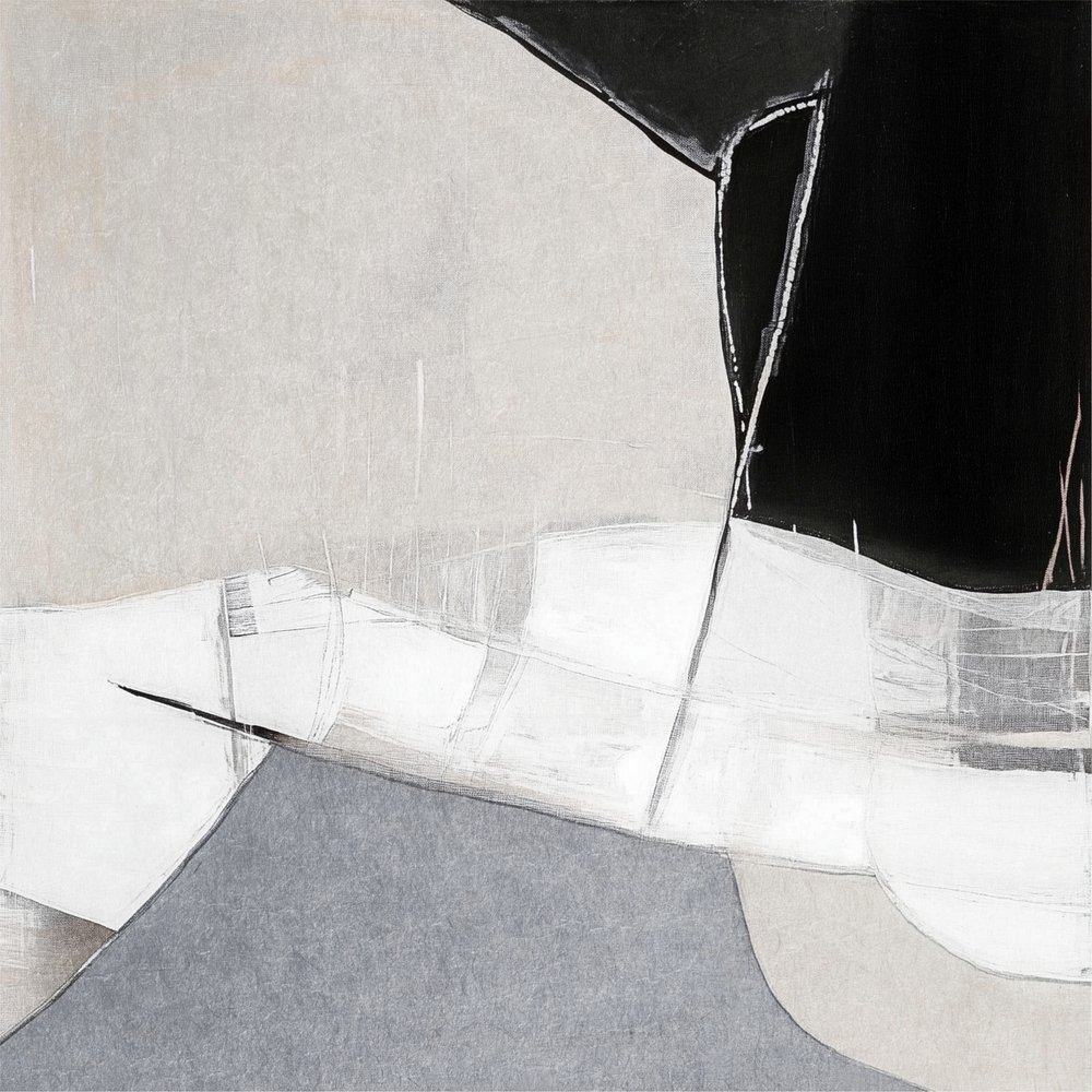 Composition abstraite monochrome - Alma