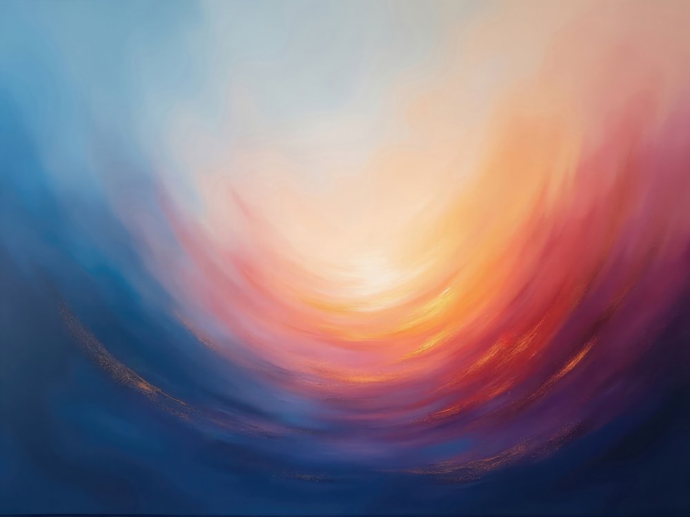 Lueur abstraite du coucher de soleil - Alpenglow Workshop