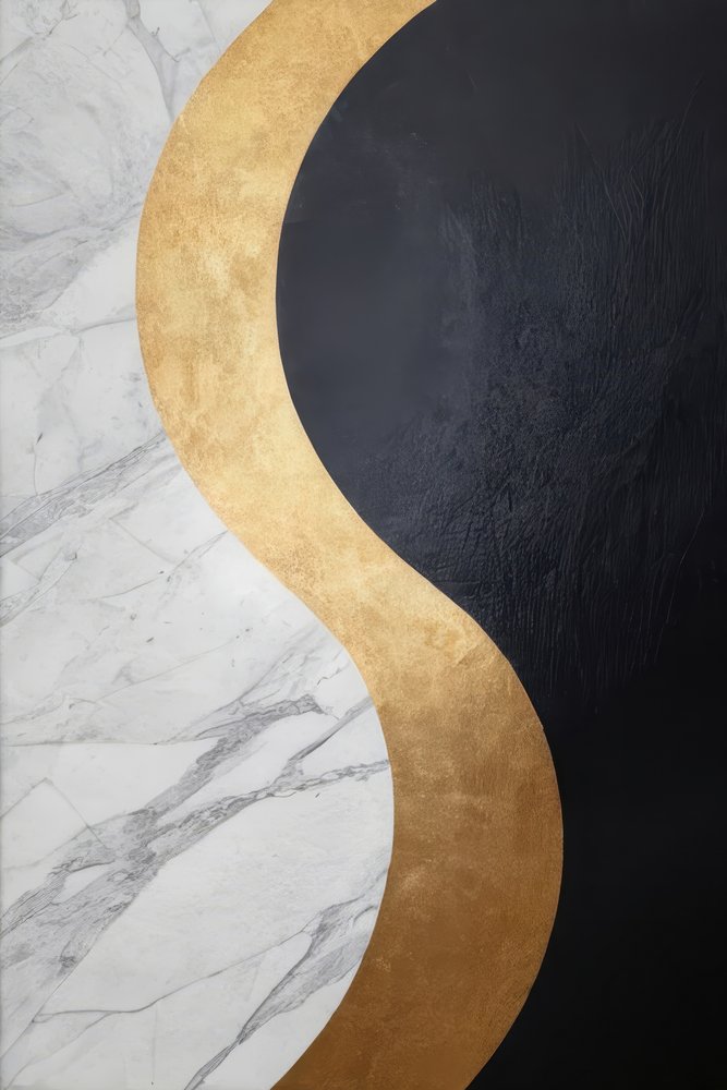 Marbre Black Gold Curve - Alpenglow Workshop
