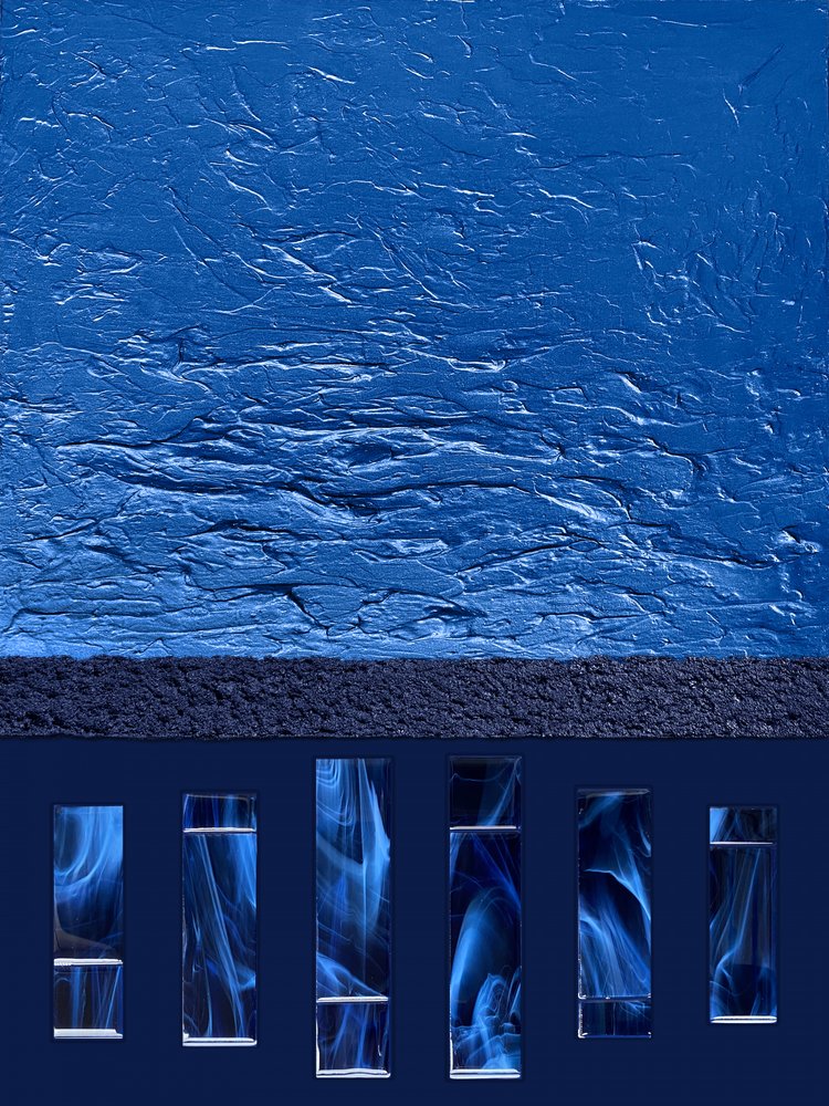 Flux de fumée bleue abstraite - Alyson Storms