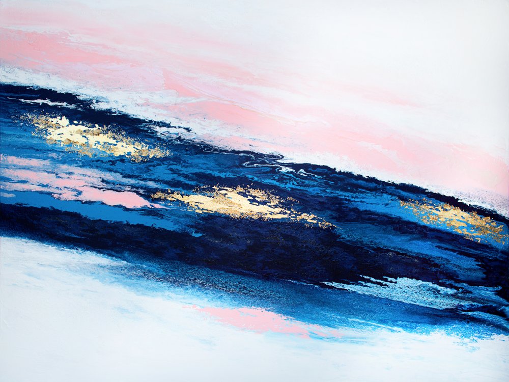 Bleu, rose, or, abstrait - Alyson Storms
