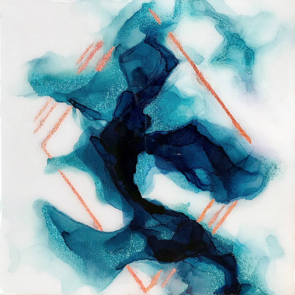 Coulée de cuivre bleu sarcelle profond - Alyson Storms