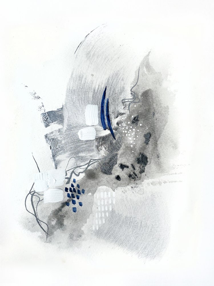 Monochrome Blue Impressions - Alyson Storms