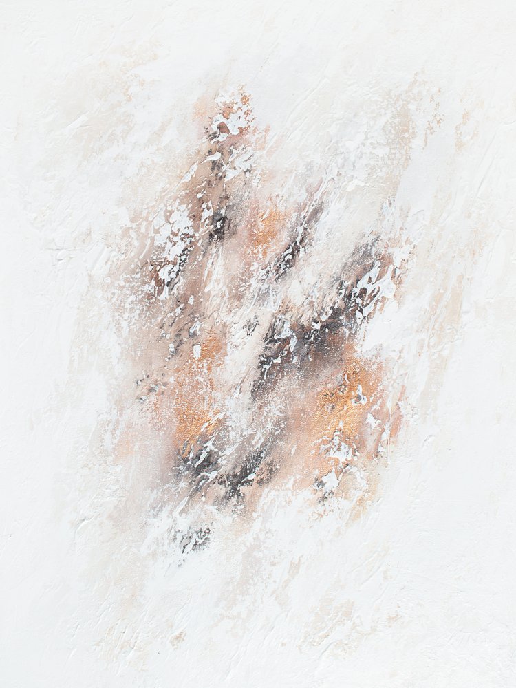 Flux abstrait texturé doré - Alyson Storms