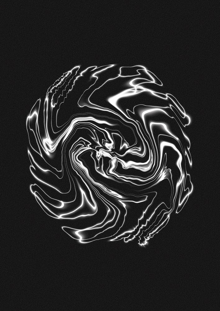 Tourbillon de liquide électrique - Amy Louise Baker