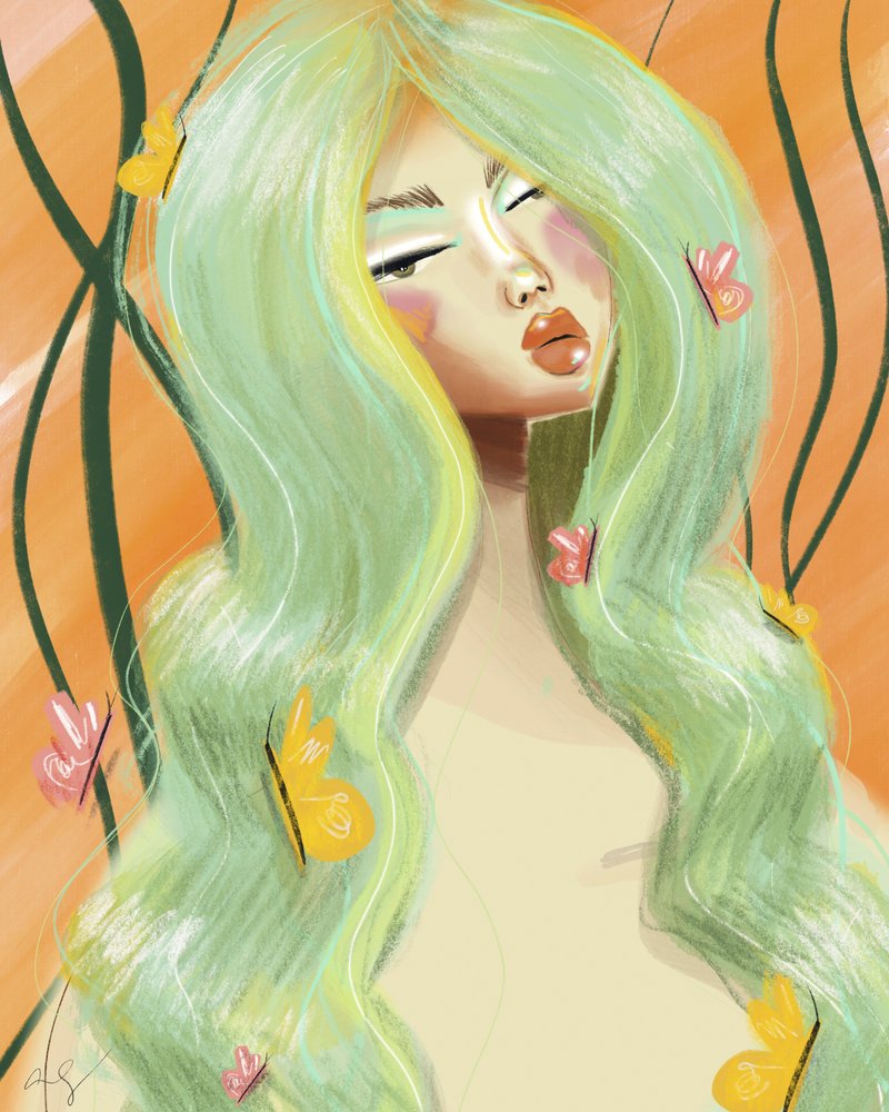 Papillons aux cheveux verts - Amy Straley
